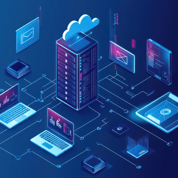 A visual representing connected devices ​